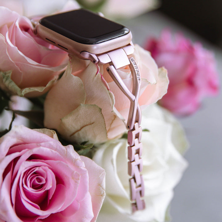 Lyssa Metal Strap | apple, Apple Watch accessories, apple watch bands, apple watch bands cheap, apple watch bands clearance, apple watch bands for women, apple watch bands sale, Apple Watch gadgets, Apple Watch gear, Apple Watch Straps, black, gold, jewelry clasp, metal, rhinestones, rose gold, series 7, series 8, series 9, silver, sparkly, stainless steel, watch bands for Apple Watch, watch straps for Apple Watch, women | WizeBand