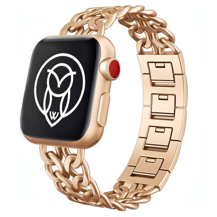 Agatha Metal Strap | apple, Apple Watch accessories, apple watch bands, apple watch bands cheap, apple watch bands clearance, apple watch bands for women, apple watch bands sale, Apple Watch gadgets, Apple Watch gear, Apple Watch Straps, black, gold, jewelry clasp, metal, rose gold, series 9, silver, stainless steel, watch bands for Apple Watch, watch straps for Apple Watch, woman | WizeBand