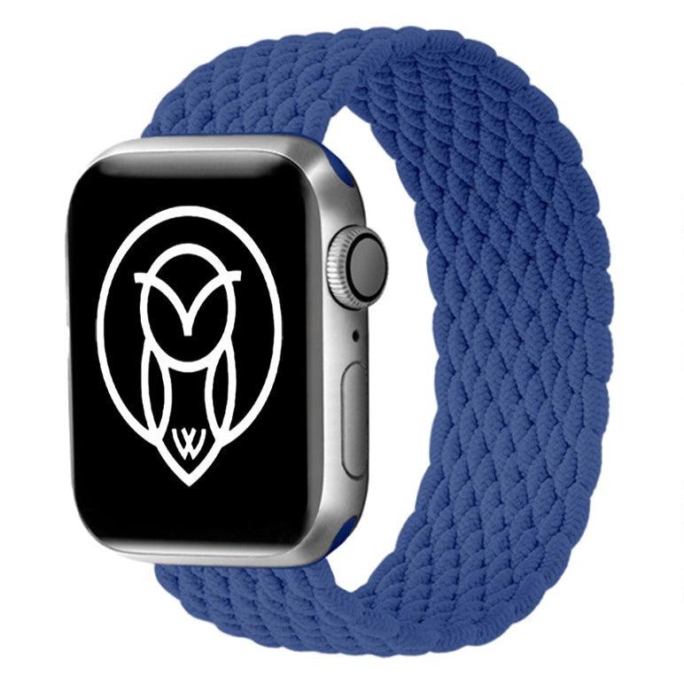 Navy blue Apple Watch woven strap – perfect for daily wear
