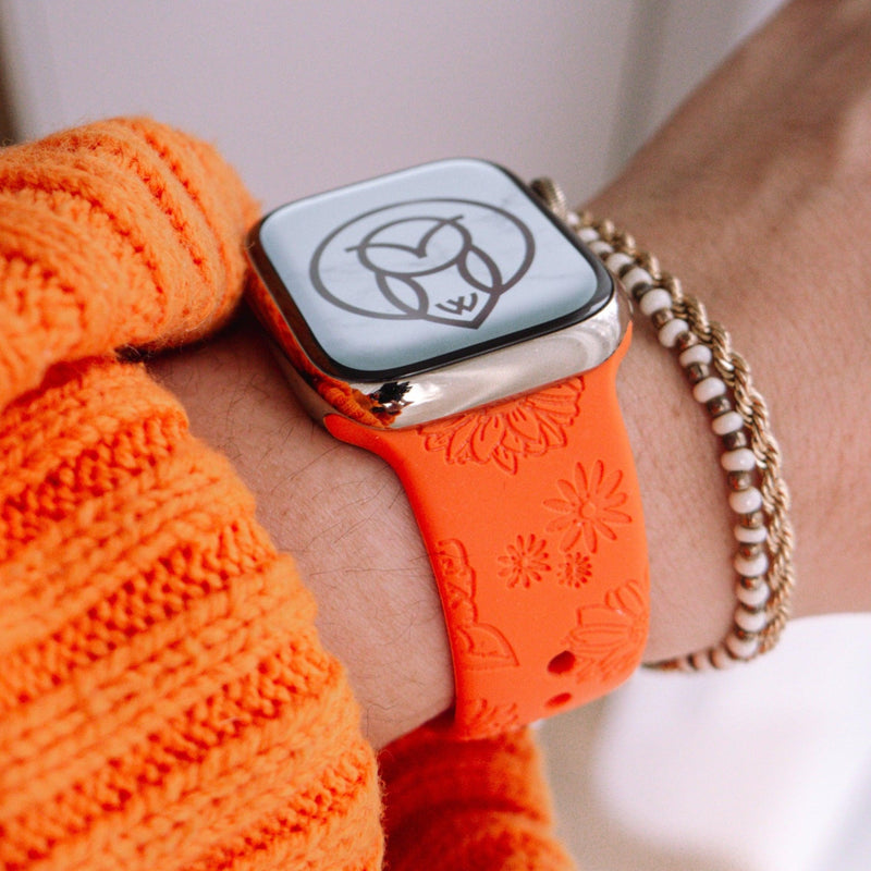 Engraved Apple Watch Bands Luna Silicone WizeBand