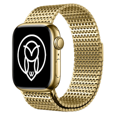Premium stainless steel Apple Watch band with magnetic closure





