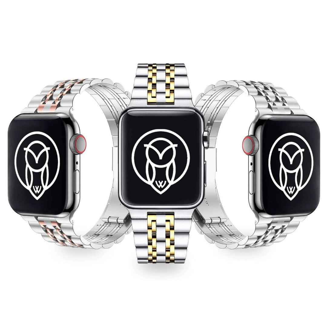 Apple Watch Bands Silver - Classy Themis Trio 3-Pack | WizeBand