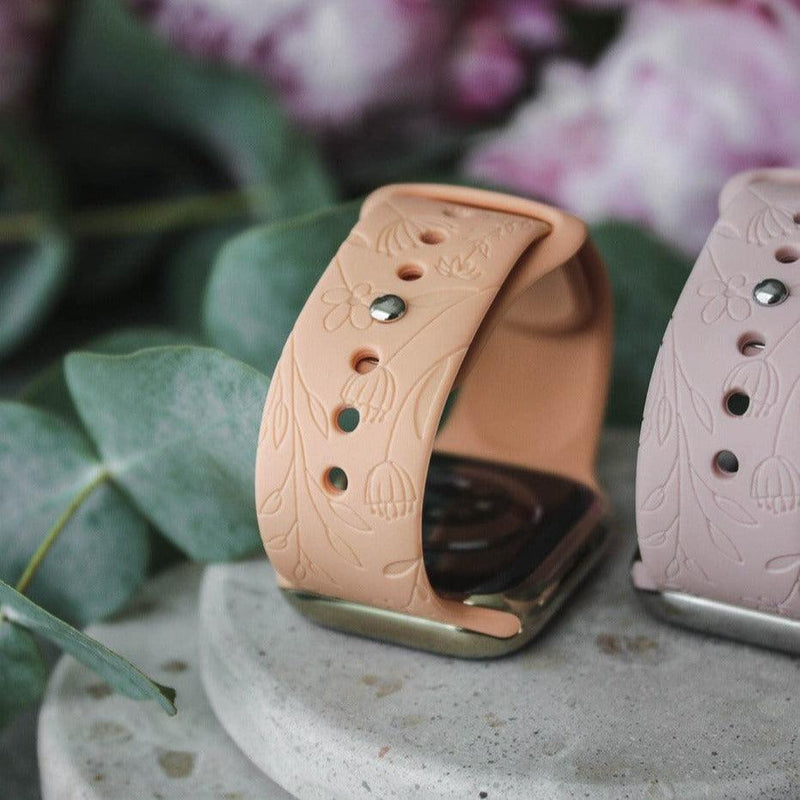 Ione Silicone Band | apple, Apple Watch accessories, apple watch bands, apple watch bands cheap, apple watch bands clearance, apple watch bands for women, apple watch bands sale, Apple Watch gadgets, Apple Watch gear, Apple Watch Straps, flowers, kids, pinkawareness, series, series 7, series 8, series 9, silicone, silver, sports style loop, watch bands for Apple Watch, watch straps for Apple Watch, women | WizeBand
