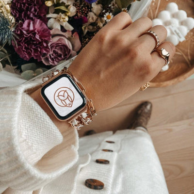 Isos Metal Strap | apple, Apple Watch accessories, apple watch bands, apple watch bands cheap, apple watch bands clearance, apple watch bands for women, apple watch bands sale, Apple Watch gadgets, Apple Watch gear, Apple Watch Straps, black, blackfriday22, fallvibes, halloween, jewelry clasp, metal, rose gold, series 7, series 8, series 9, silver, stainless steel, vegan leather, watch bands for Apple Watch, watch straps for Apple Watch, women | WizeBand