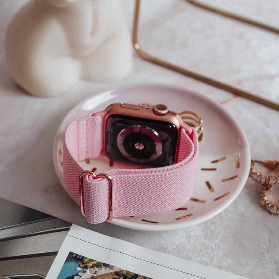Leopard Apple Watch Band - Roxane Nylon Loop, Comfort
