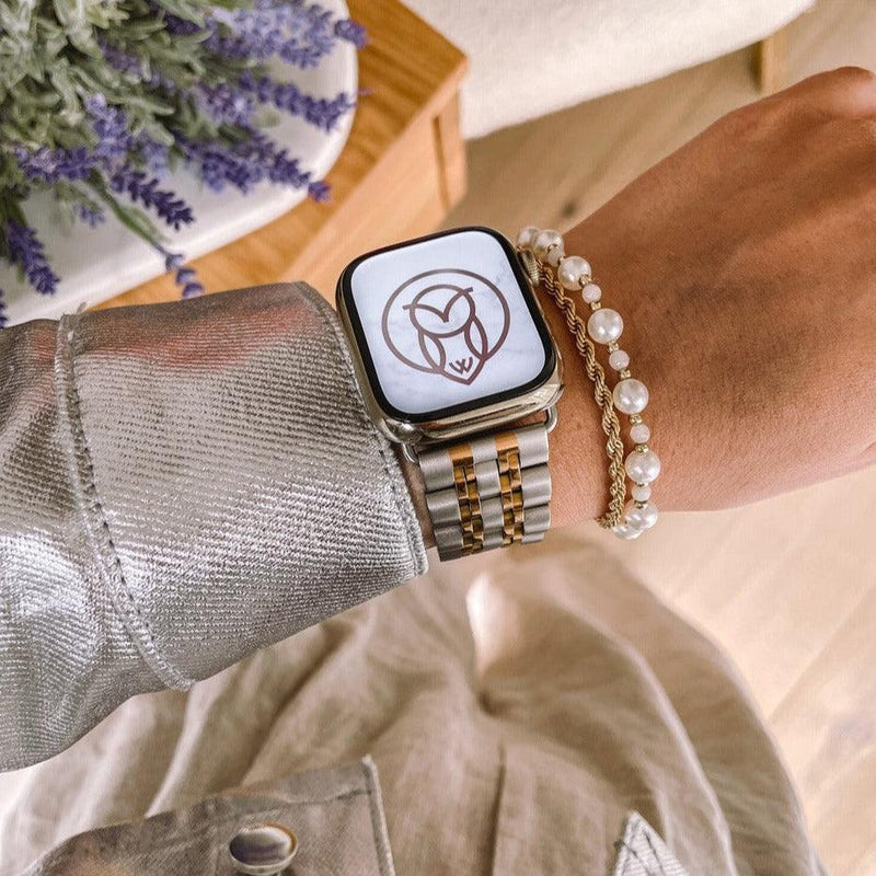 Themis Stainless Band | apple, Apple Watch accessories, apple watch bands, apple watch bands cheap, apple watch bands clearance, apple watch bands for women, apple watch bands sale, Apple Watch gadgets, Apple Watch gear, Apple Watch Straps, black, blackfriday22, butterfly clasp, fallvibes, free_band, gold, men, metal, series 7, series 8, series 9, silver, sparkly, stainless steel, watch bands for Apple Watch, watch straps for Apple Watch, women | WizeBand