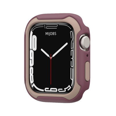 Clara Protective Case on a 45mm Apple Watch, emphasizing its perfect alignment with the watch's contours.
