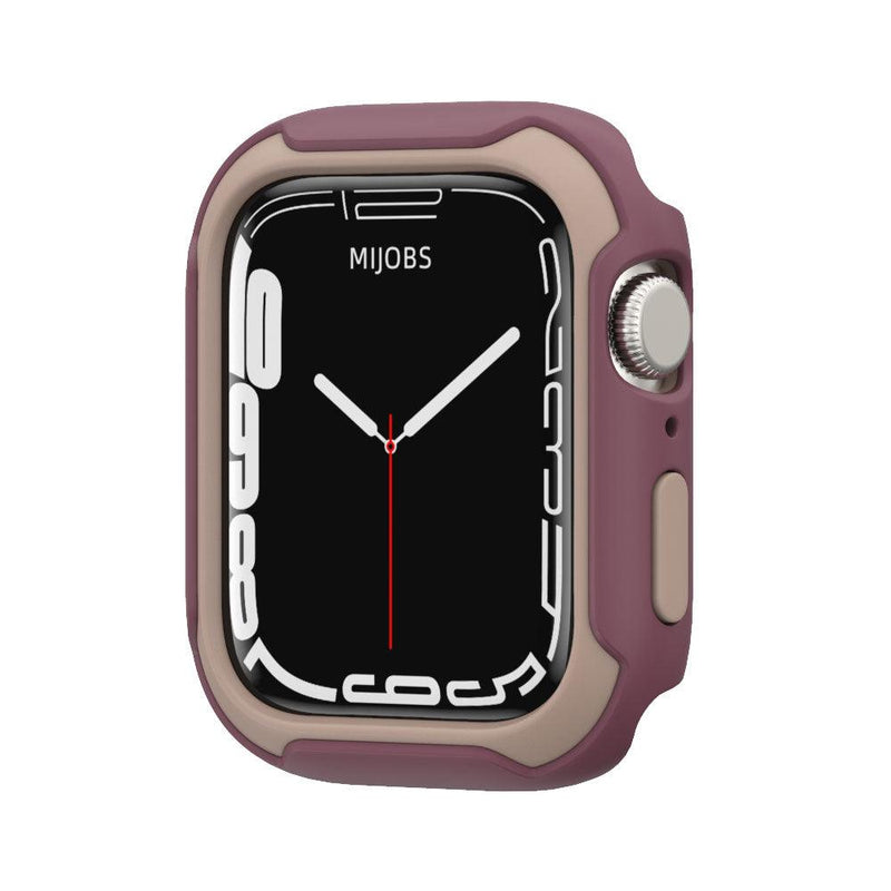 Clara Protective Case on a 45mm Apple Watch, emphasizing its perfect alignment with the watch&