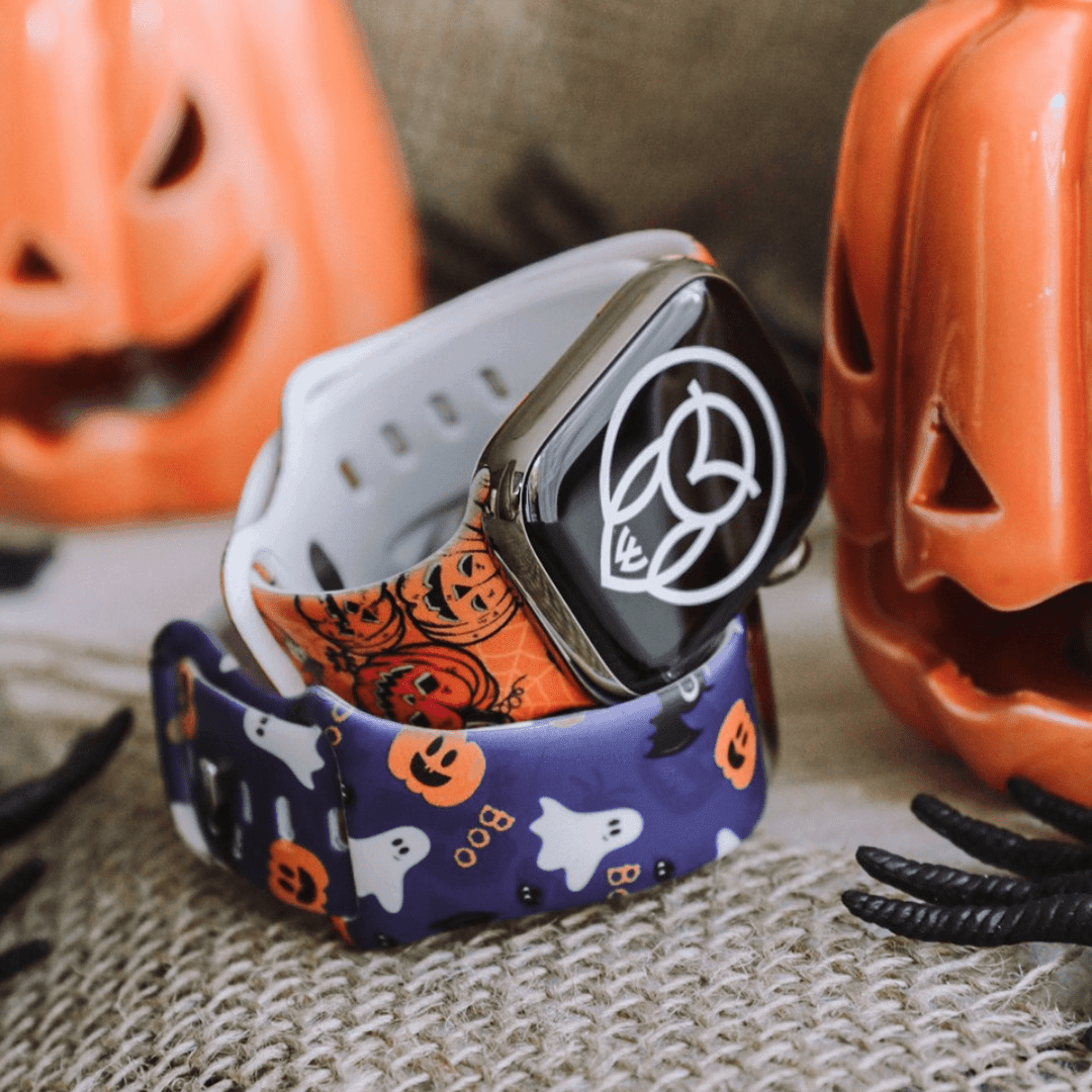 NEW Halloween Themed Apple Watch Band Cute Halloween Ghost and Pumpkins , Apple Watch Band (38mm  main image 4