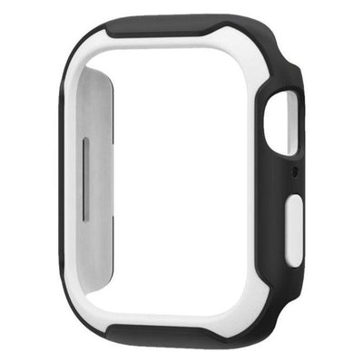 Perspective view of the Clara Case on an Apple Watch Series 7, demonstrating the snug and secure fit.