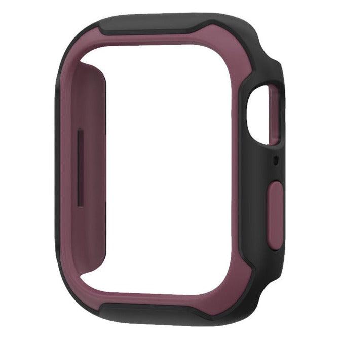 Clara Protective Case elegantly positioned next to an Apple Watch, illustrating the case&
