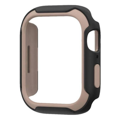Clara Protective Case in a lifestyle setting, illustrating how it complements the everyday use of an Apple Watch.