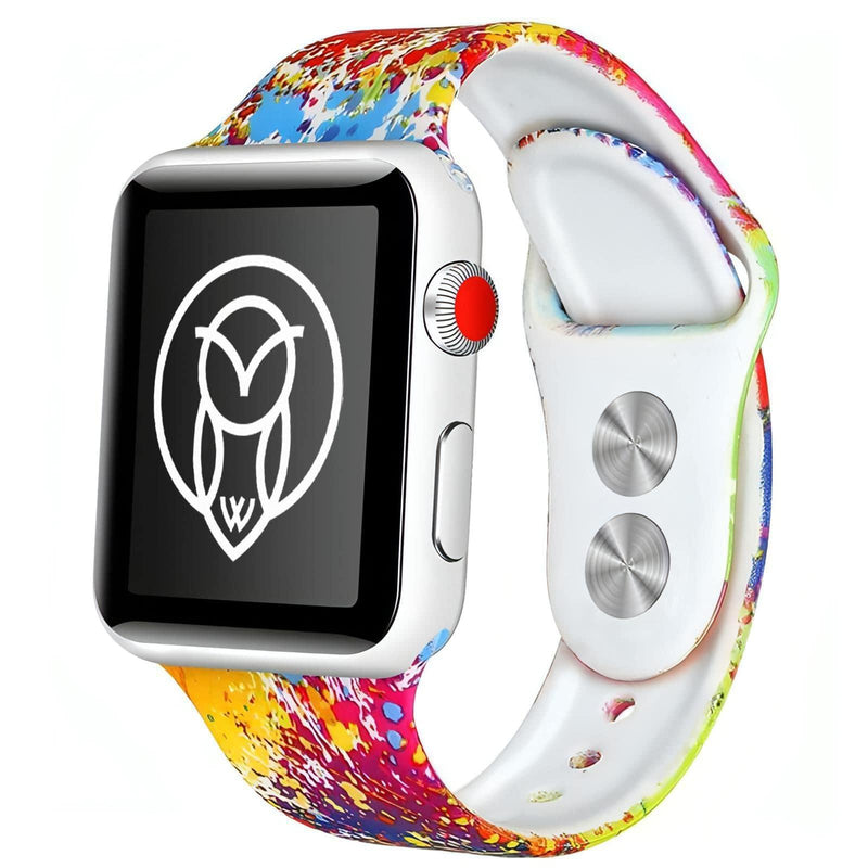 Florens Silicone Band | apple, Apple Watch accessories, apple watch bands, apple watch bands cheap, apple watch bands clearance, apple watch bands for women, apple watch bands sale, Apple Watch gadgets, Apple Watch gear, Apple Watch Straps, bird, colourful, flowers, kids, nature, series 9, silicone, silver, skull, sports style loop, watch bands for Apple Watch, watch straps for Apple Watch, women | WizeBand