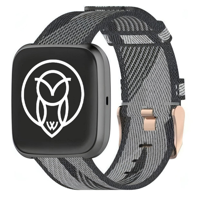 Protos Fitbit Nylon Band | Apple Watch accessories, Apple Watch gadgets, Apple Watch gear, fitbit, gold, men, nylon, tang buckle, women | WizeBand