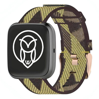 Protos Fitbit Nylon Band | Apple Watch accessories, Apple Watch gadgets, Apple Watch gear, fitbit, gold, men, nylon, tang buckle, women | WizeBand