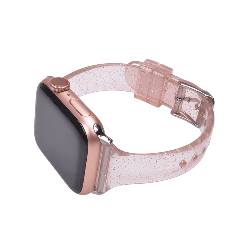 Aurora Silicone Band | apple, Apple Watch accessories, apple watch bands, apple watch bands cheap, apple watch bands clearance, apple watch bands for women, apple watch bands sale, Apple Watch gadgets, Apple Watch gear, Apple Watch Straps, kids, series 9, silicone, silver, sparkly, tang buckle, watch bands for Apple Watch, watch straps for Apple Watch, women | WizeBand