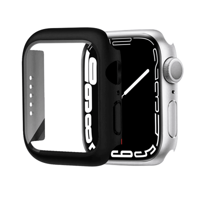 Thetis Protective Case | 41mm, 45mm, apple, Apple Watch accessories, Apple Watch gadgets, Apple Watch gear, black, case, gold, men, series 7, series 8, series 9, silver, tempered glass, woman, women, iwatch band and case | WizeBand