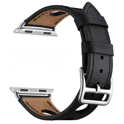 Delfio Leather Band | Leather | apple, Apple Watch accessories, apple watch bands, apple watch bands cheap, apple watch bands clearance, apple watch bands for women, apple watch bands sale, Apple Watch gadgets, Apple Watch gear, Apple Watch Straps, genuine leather, men, series 9, silver, tang buckle, watch bands for Apple Watch, watch straps for Apple Watch, women | WizeBand