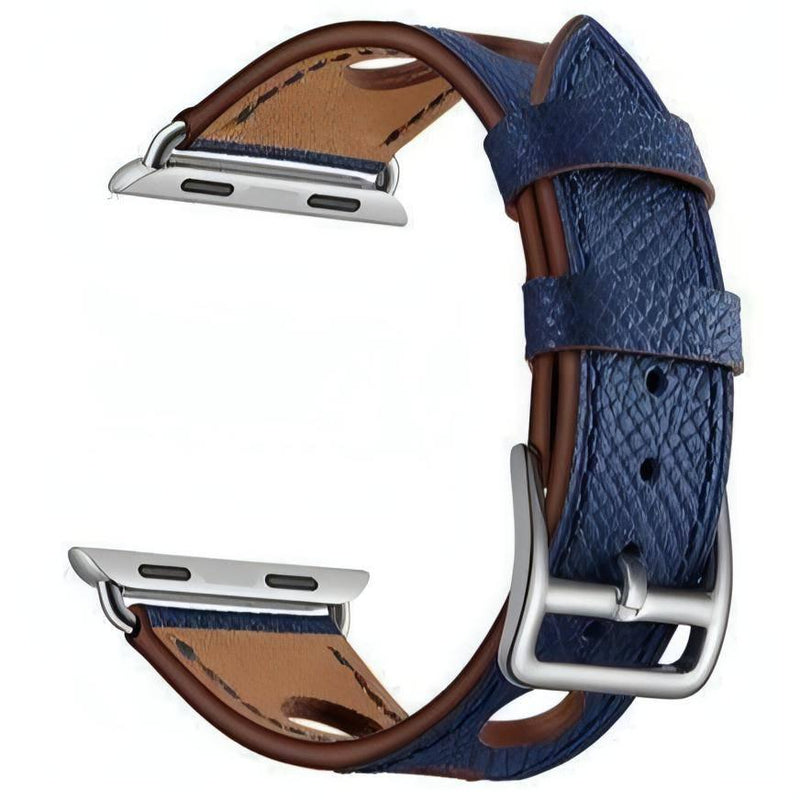 Delfio Leather Band (6 Colours) Delfio Blue / 42mm-44mm WizeBand