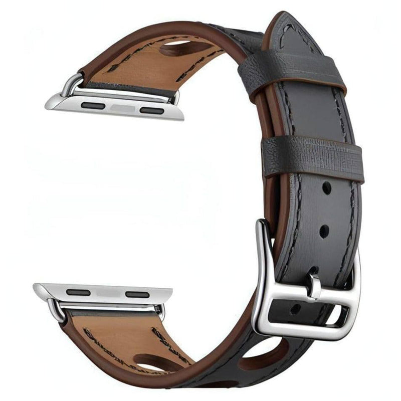 Delfio Leather Band (6 Colours) Delfio Gray / 42mm-44mm WizeBand