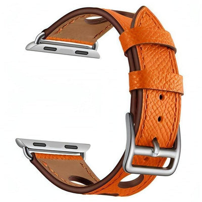 Delfio Leather Band | Leather | apple, Apple Watch accessories, apple watch bands, apple watch bands cheap, apple watch bands clearance, apple watch bands for women, apple watch bands sale, Apple Watch gadgets, Apple Watch gear, Apple Watch Straps, genuine leather, men, series 9, silver, tang buckle, watch bands for Apple Watch, watch straps for Apple Watch, women | WizeBand