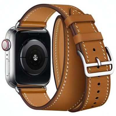 Double Tour Paris Band | apple, Apple Watch accessories, apple watch bands, apple watch bands cheap, apple watch bands clearance, apple watch bands for women, apple watch bands sale, Apple Watch gadgets, Apple Watch gear, Apple Watch Straps, men, metal, series 9, silver, stainless steel, tang buckle, vegan leather, watch bands for Apple Watch, watch straps for Apple Watch, women | WizeBand