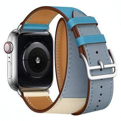 Double Tour Paris Band | apple, Apple Watch accessories, apple watch bands, apple watch bands cheap, apple watch bands clearance, apple watch bands for women, apple watch bands sale, Apple Watch gadgets, Apple Watch gear, Apple Watch Straps, men, metal, series 9, silver, stainless steel, tang buckle, vegan leather, watch bands for Apple Watch, watch straps for Apple Watch, women | WizeBand