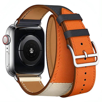 Double Tour Paris Band | apple, Apple Watch accessories, apple watch bands, apple watch bands cheap, apple watch bands clearance, apple watch bands for women, apple watch bands sale, Apple Watch gadgets, Apple Watch gear, Apple Watch Straps, men, metal, series 9, silver, stainless steel, tang buckle, vegan leather, watch bands for Apple Watch, watch straps for Apple Watch, women | WizeBand