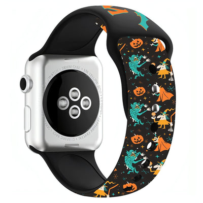 Halloween Silicone Band | apple, Apple Watch accessories, apple watch bands, apple watch bands cheap, apple watch bands clearance, apple watch bands for women, apple watch bands sale, Apple Watch gadgets, Apple Watch gear, Apple Watch Straps, autumn, fall, halloween, holiday bands, kids, men, orange, seasonal, series 9, silicone, silver, spooky, sports style loop, watch bands for Apple Watch, watch straps for Apple Watch, women | WizeBand