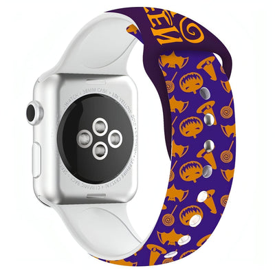 Halloween Silicone Band | apple, Apple Watch accessories, apple watch bands, apple watch bands cheap, apple watch bands clearance, apple watch bands for women, apple watch bands sale, Apple Watch gadgets, Apple Watch gear, Apple Watch Straps, autumn, fall, halloween, holiday bands, kids, men, orange, seasonal, series 9, silicone, silver, spooky, sports style loop, watch bands for Apple Watch, watch straps for Apple Watch, women | WizeBand