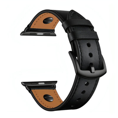 Miltos Leather Strap (4 Colours) Miltos black / 44mm WizeBand