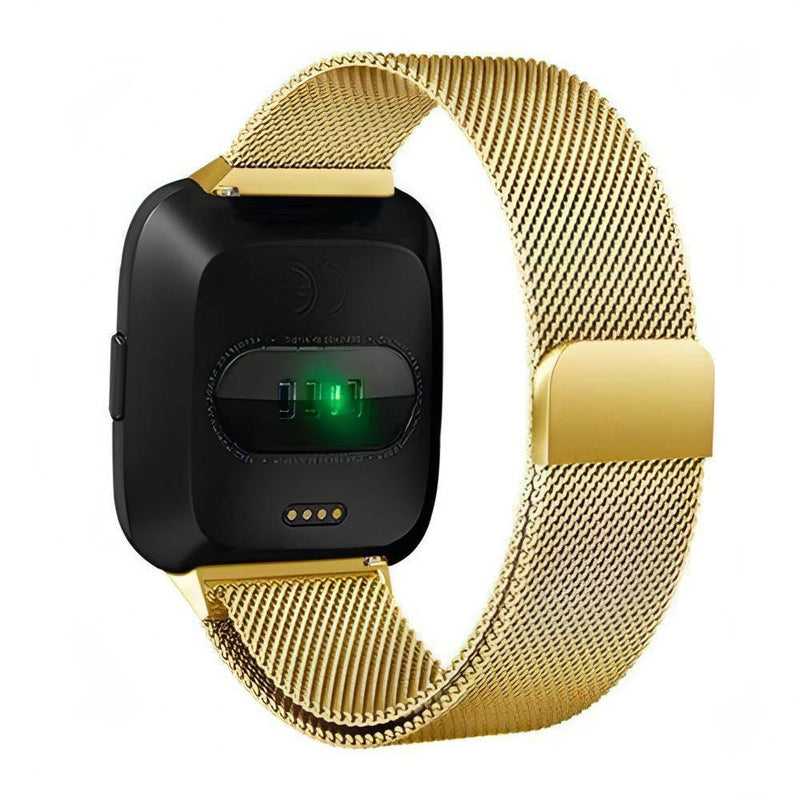Nolos Fitbit Magnet Band | Apple Watch accessories, Apple Watch gadgets, Apple Watch gear, black, fitbit, magnetic loop, men, metal, multicolor, pink gold, rose gold, silver, stainless steel, vintage gold, women | WizeBand