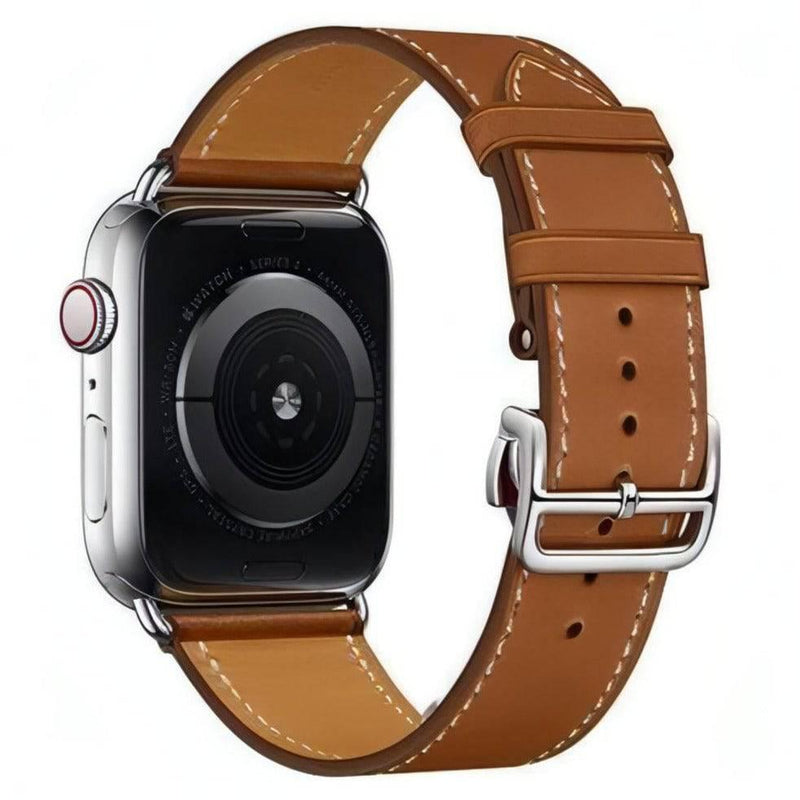 Paris Leather Band | Leather | apple, Apple Watch accessories, apple watch bands, apple watch bands cheap, apple watch bands clearance, apple watch bands for women, apple watch bands sale, Apple Watch gadgets, Apple Watch gear, Apple Watch Straps, fallvibes, genuine leather, men, series 7, series 8, series 9, silver, tang buckle, watch bands for Apple Watch, watch straps for Apple Watch, women | WizeBand