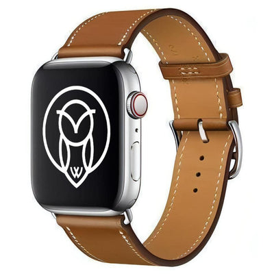 Paris Leather Band | Leather | apple, Apple Watch accessories, apple watch bands, apple watch bands cheap, apple watch bands clearance, apple watch bands for women, apple watch bands sale, Apple Watch gadgets, Apple Watch gear, Apple Watch Straps, fallvibes, genuine leather, men, series 7, series 8, series 9, silver, tang buckle, watch bands for Apple Watch, watch straps for Apple Watch, women | WizeBand