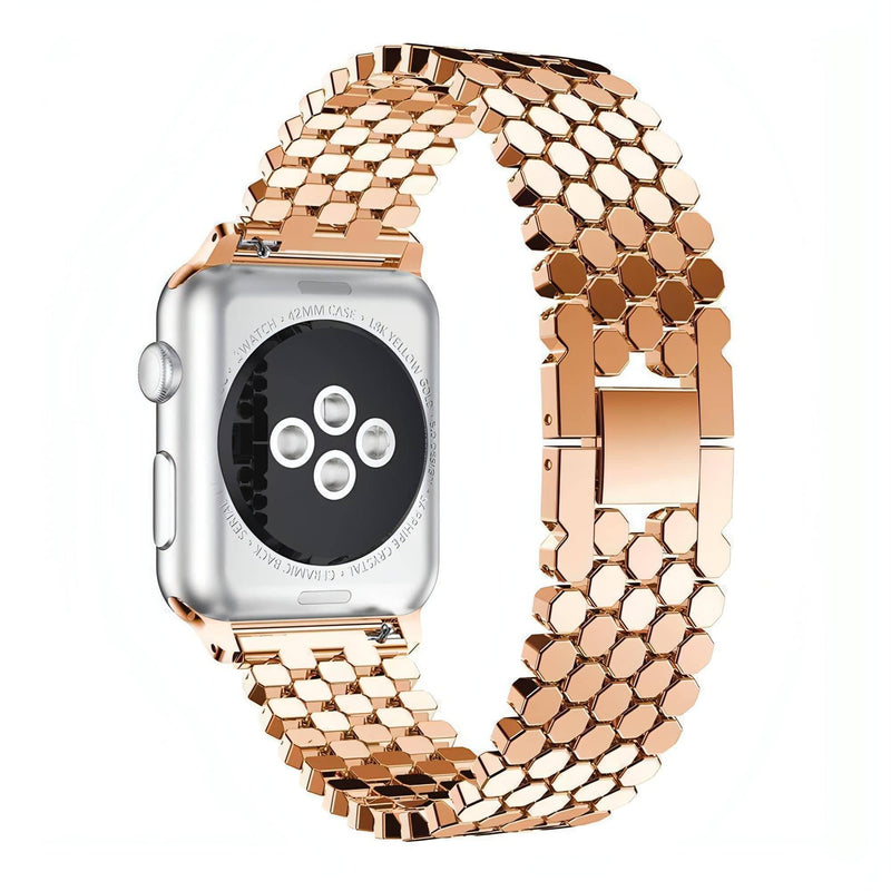 Poseidon Stainless Band | apple, Apple Watch accessories, apple watch bands, apple watch bands cheap, apple watch bands clearance, apple watch bands for women, apple watch bands sale, Apple Watch gadgets, Apple Watch gear, Apple Watch Straps, black, gold, jewelry clasp, men, metal, rose gold, series 7, series 8, series 9, silver, stainless steel, watch bands for Apple Watch, watch straps for Apple Watch, women | WizeBand