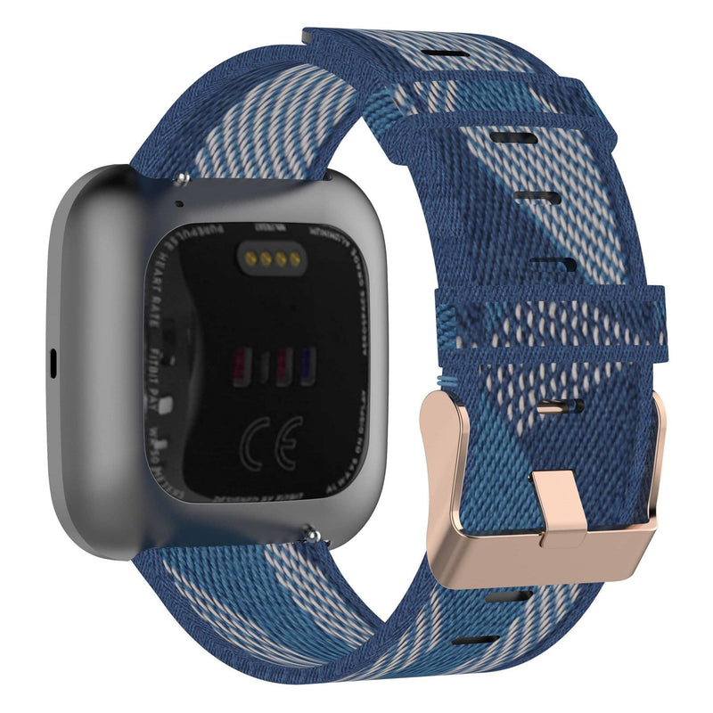 Protos Fitbit Nylon Band | Apple Watch accessories, Apple Watch gadgets, Apple Watch gear, fitbit, gold, men, nylon, tang buckle, women | WizeBand