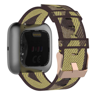 Protos Fitbit Nylon Band | Apple Watch accessories, Apple Watch gadgets, Apple Watch gear, fitbit, gold, men, nylon, tang buckle, women | WizeBand