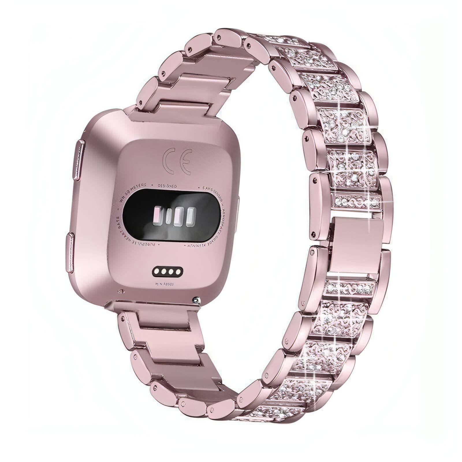 Chain Bracelet with Rhinestones For Fitbit Charge 2
