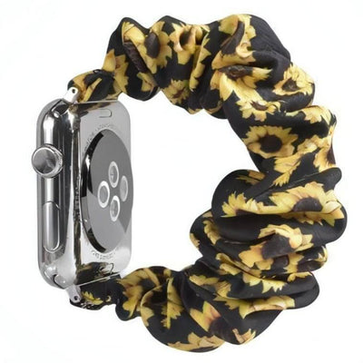 Sofie Scrunchie Band (17 Colours) Sunflowers / 38mm-40mm WizeBand