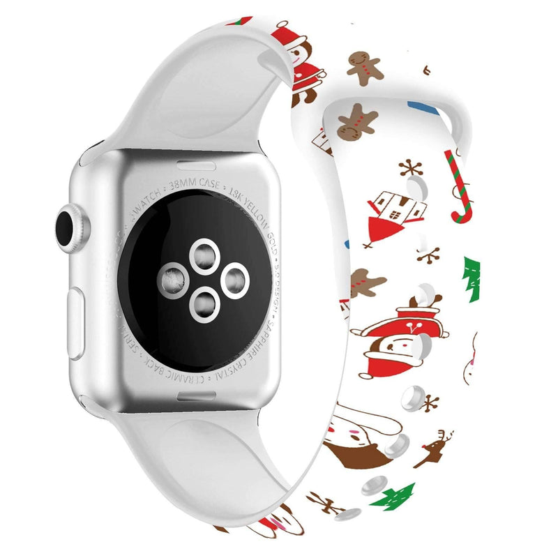 X-mas Silicone Band (15 Designs) Gingerbread Cookie / 38mm-40mm WizeBand
