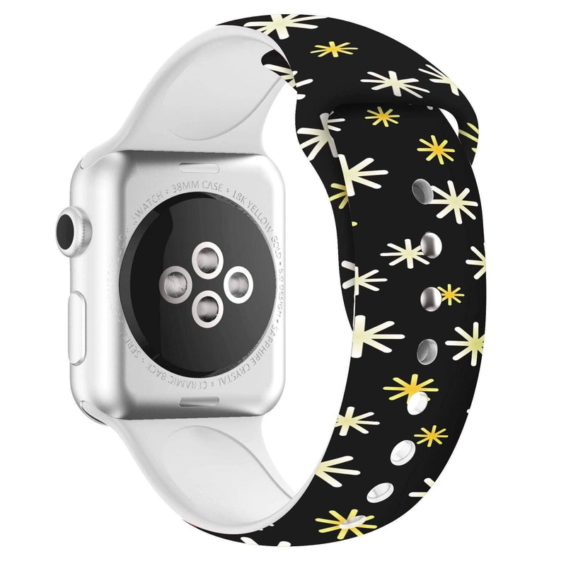 X-mas Silicone Band (15 Designs) Starry Sky / 38mm-40mm WizeBand