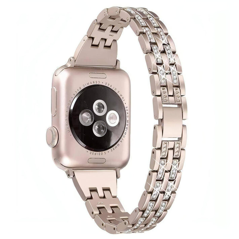 Zoe Metal Strap | apple, Apple Watch accessories, apple watch bands, apple watch bands cheap, apple watch bands clearance, apple watch bands for women, apple watch bands sale, Apple Watch gadgets, Apple Watch gear, Apple Watch Straps, black, gold, jewelry clasp, metal, rhinestones, rose gold, series 7, series 8, series 9, silver, sparkly, stainless steel, watch bands for Apple Watch, watch straps for Apple Watch, women | WizeBand